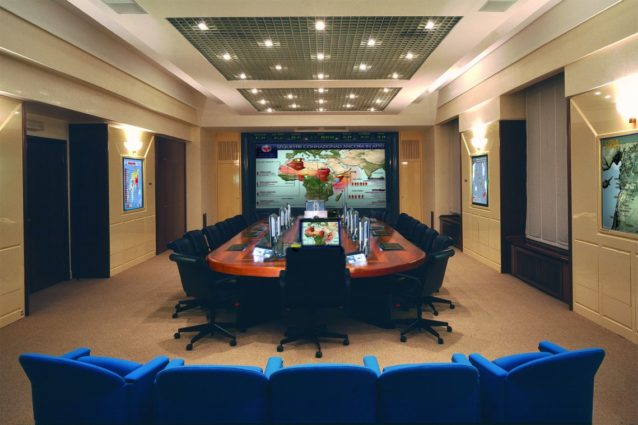 Sala dell'unità di crisi alla Farnesina