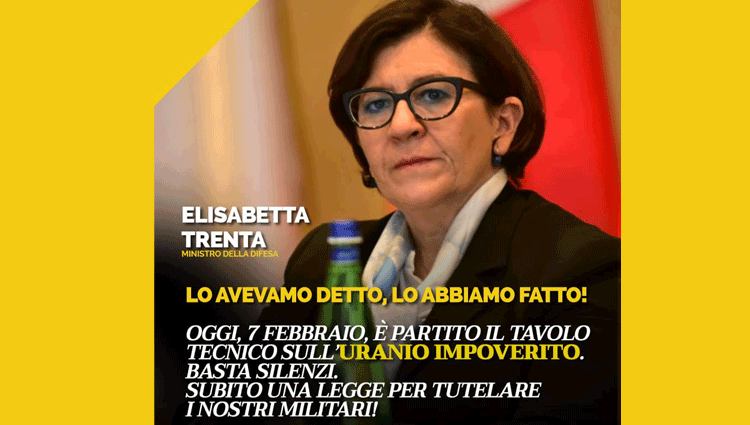 Uranio impoverito, si apre il tavolo