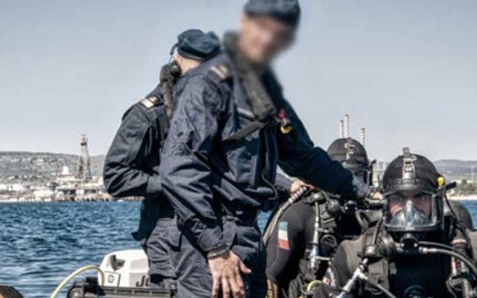 Palombari del comsubin intervenuti a lecce