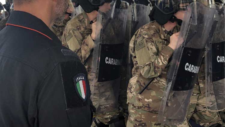 Corso dei carabinieri Miadit a gibuti