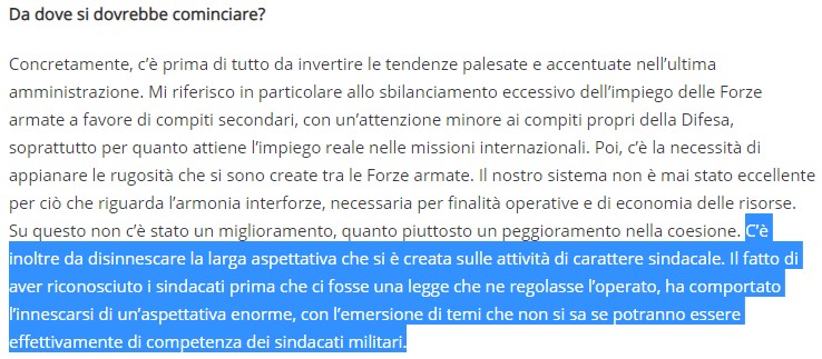 Le parole di Tricarico su Formiche