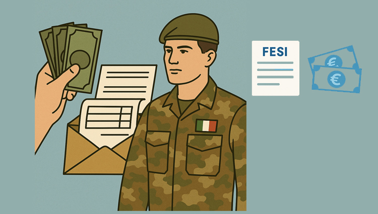 Pagamento FESI Militari 2025: importi, tempi e categorie interessate