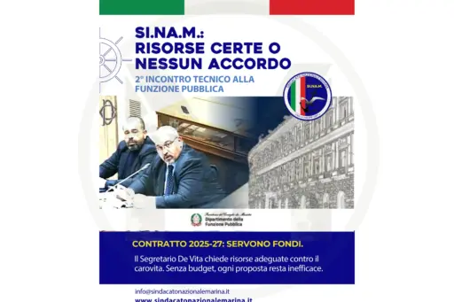 sinam, esito secondo incontro tavolo tecnico rinnovo contratto